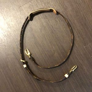 Louis Vuitton classic LV pattern purse strap